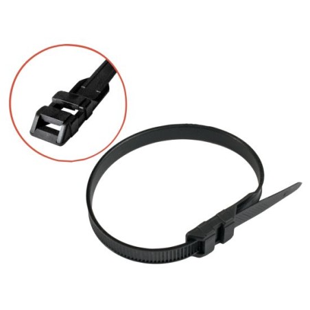 COLLIERS NYLON NOIR TÊTE DOUBLE