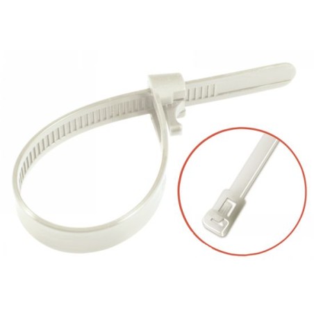 COLLIERS NYLON REOUVRABLE BLANC