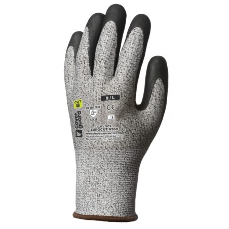 GANTS ANTI-COUPURE GRIS ENDUITS NOIR