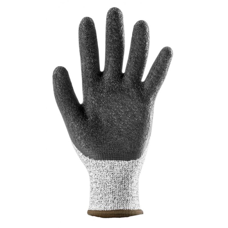 GANTS ANTI-COUPURE GRIS ENDUITS NOIR