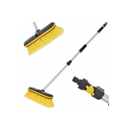 BROSSE DE LAVAGE AVEC MANCHE TELESCOPIQUE 1M30 A 2M50