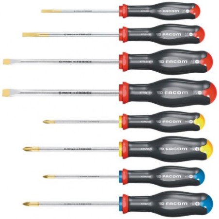 JEU DE 8 TOURNEVIS PROTWIST REF AT.J8PB