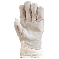 GANTS DE MANUTENTION GÉNÉRALE EN CROUTE SUPÉRIEUR BLANCHE EUROSTRONG 150 T 10