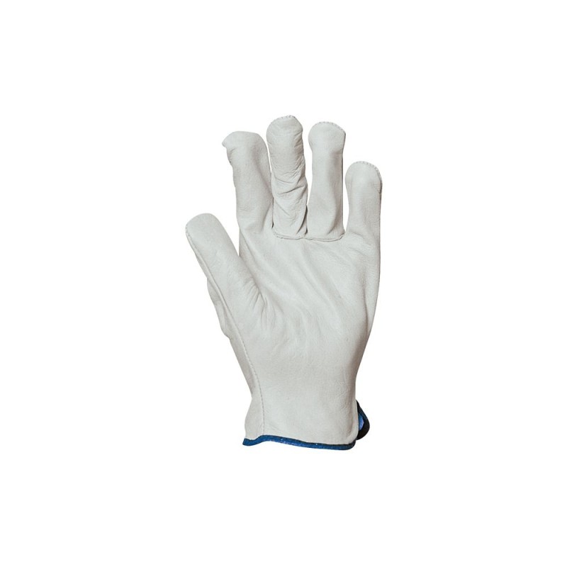 GANTS DE MANUTENTION GÉNÉRALE EN CUIR SOUPLE BLANC EUROSTRONG 2240