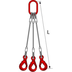 ELINGUE GALVA Ø20 LG 2.5M 3 BRINS A BOUCLE REF 4739N ELINGUE GALVA Ø20 LG 2.5M 3 BRINS A BOUCLE REF 4739N