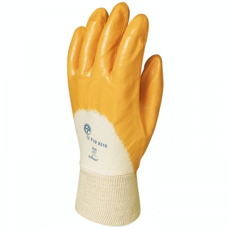 GANTS DE MANUTENTION GÉNÉRALE ENDUITS 3/4 JAUNE