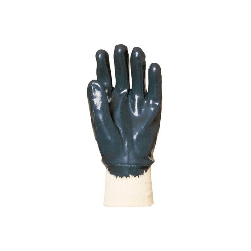 GANTS DE MANUTENTION GÉNÉRALE ENDUITS EN NITRILE BLEU
