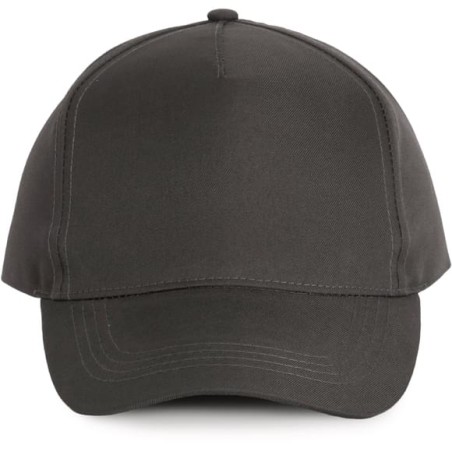 CASQUETTE POLYESTER 5 PANNEAUX DARK GREY