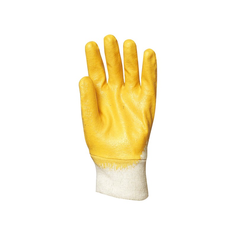 GANTS DE MANUTENTION GÉNÉRALE 3/4 NITRILE JAUNE