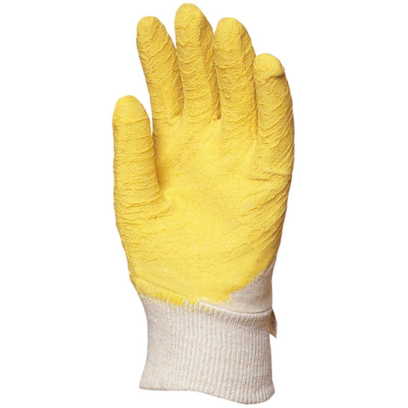 GANTS DE MANUTENTION GÉNÉRALE ENDUITS 3/4 JAUNE EUROSTRONG 3800 T 10