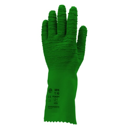 GANTS DE MANUTENTION GÉNÉRALE ENDUITS 100% EN VERT EUROSTRONG 3815 T 10
