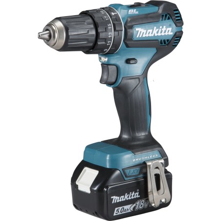 PERCEUSE VISSEUSE A PERCUSSION 18 V Li-Ion 2X 5 AH Ø 13mm (1 MAKPAC + 2 BATTERIES + 1 CHARGEUR)