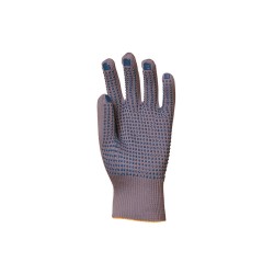 GANTS DE MANUTENTION GÉNÉRALE TRICOT GRIS PICOTS
