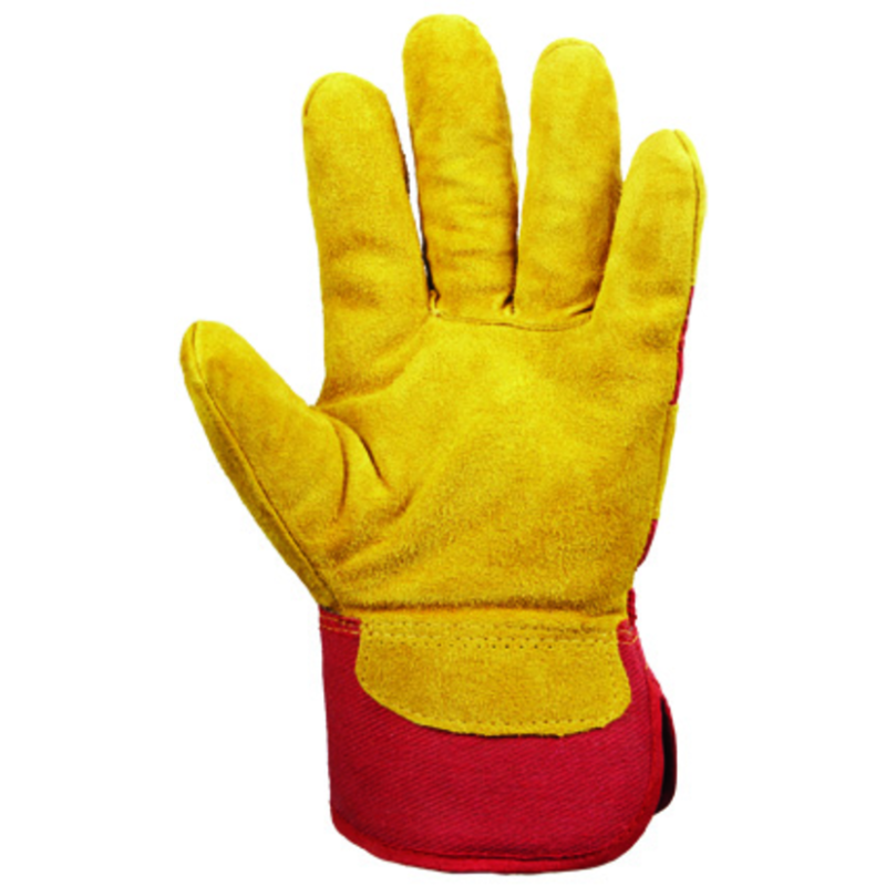 GANTS DE PROTECTION THERMIQUES EN CUIR ROUGE ET JAUNE EUROWINTER 330 T 10