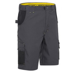 BERMUDA DE TRAVAIL HUGUES GRIS/NOIR