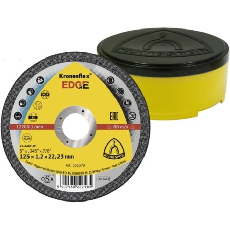DISQUES A TRONÇONNER EDGE 125X1,2 MULTIMATIERE