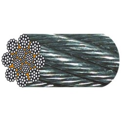 CÂBLE GALVA D.8MM DOUBLE PARALLÈLE 8X26 CRM 8500KG - 1m CÂBLE GALVA D.8MM DOUBLE PARALLÈLE 8X26 CRM 8500KG - 1m