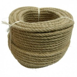 CORDAGE CHANVRE / LIN 3 TORONS Ø6 100M CORDAGE CHANVRE / LIN 3 TORONS Ø6 100M