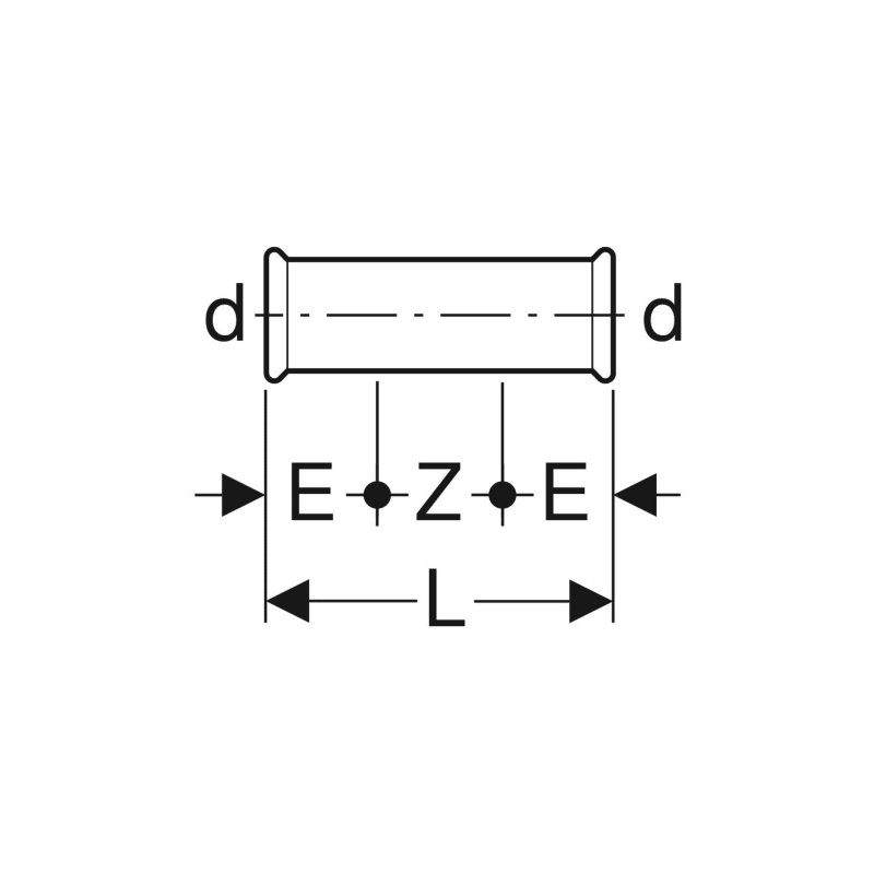 Manchon à insérer Mapress Acier Inox