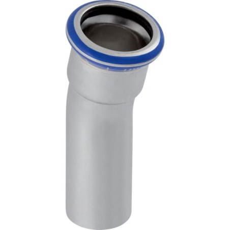 Coude 15° Mapress Acier Inox avec tube d'emboîtement