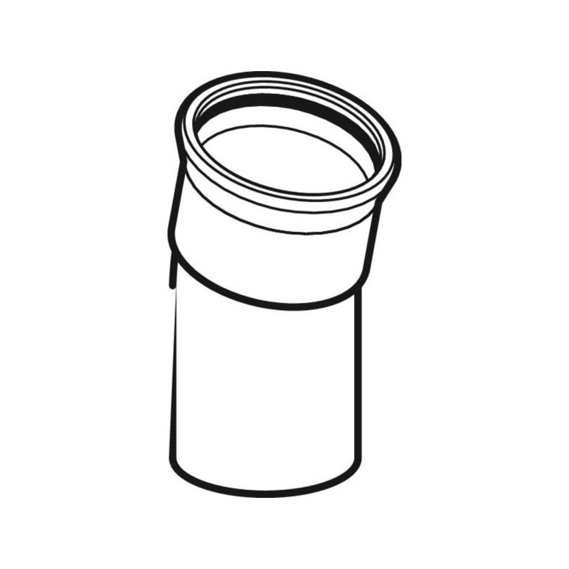 Coude 15° Mapress Acier Inox avec tube d'emboîtement