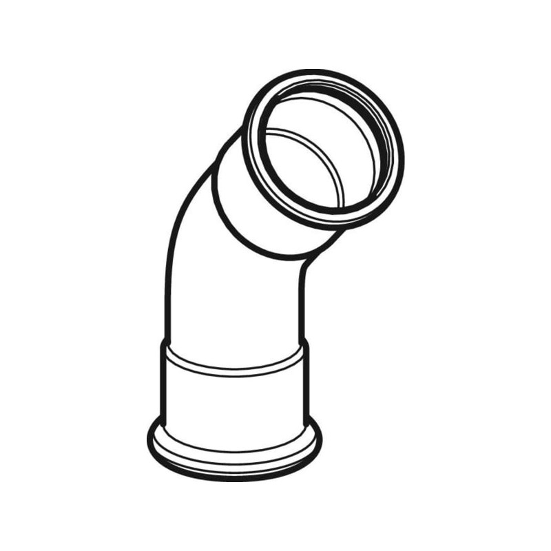 Coude 45° Mapress Acier Inox