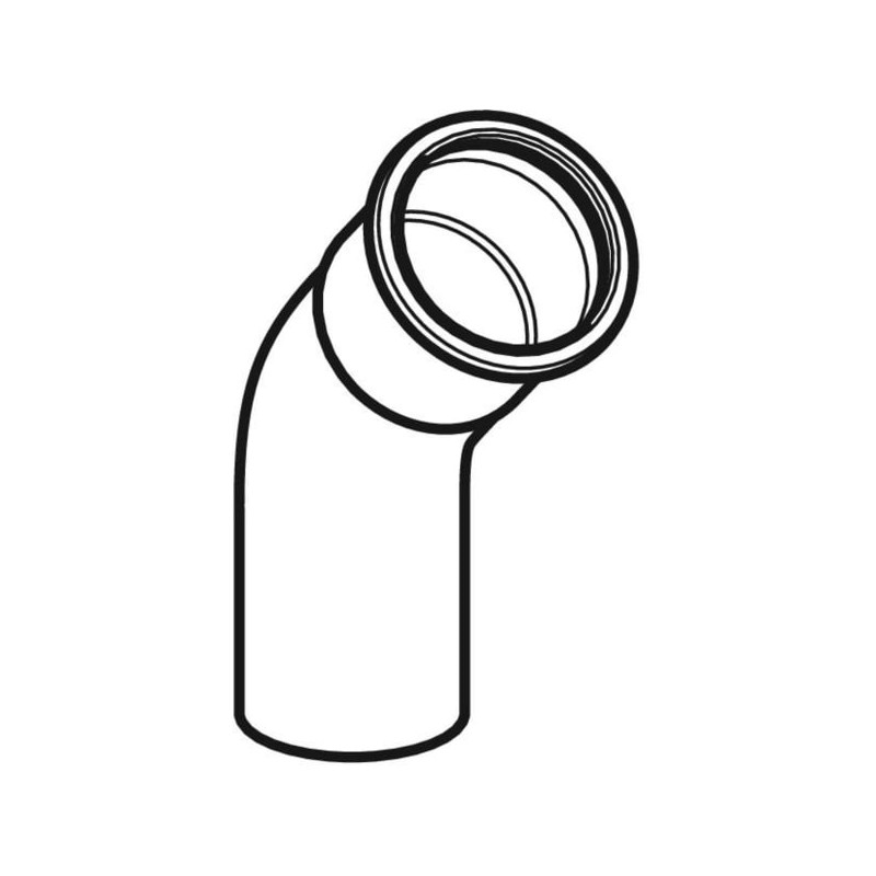 Coude 45° Mapress Acier Inox avec tube d'emboîtement