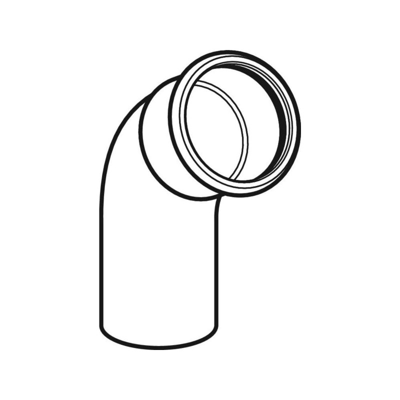 Coude 60° Mapress Acier Inox avec tube d'emboîtement