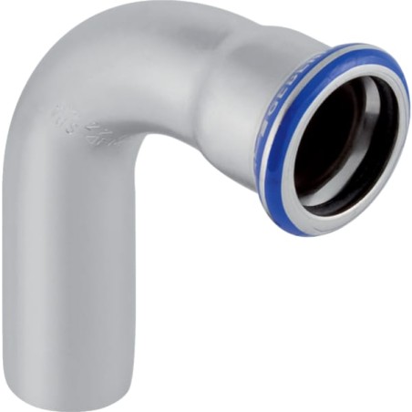 Coude 90° Mapress Acier Inox avec tube d'emboîtement