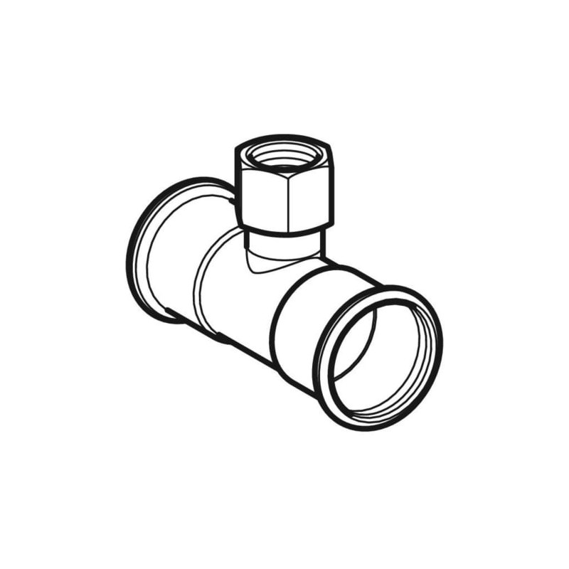 Té Mapress Acier Inox avec filetage femelle