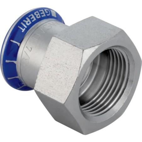 Raccord Mapress Acier Inox avec filetage femelle