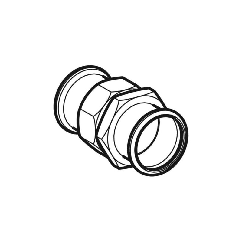 Raccord union Mapress Acier Inox, écrou de serrage en acier 304