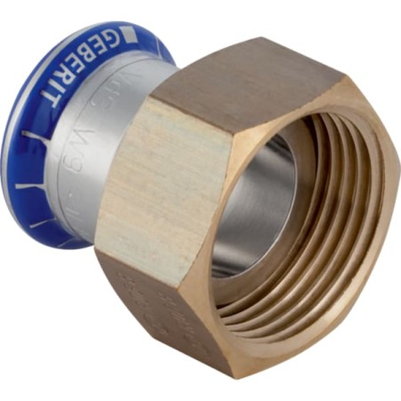 Raccord Mapress Acier Inox avec écrou de serrage