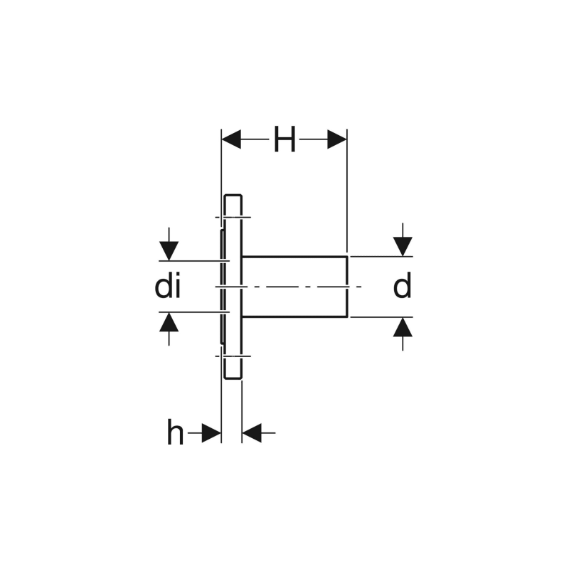 Bride Mapress Acier Inox, PN 10/16, avec tube d'emboîtement