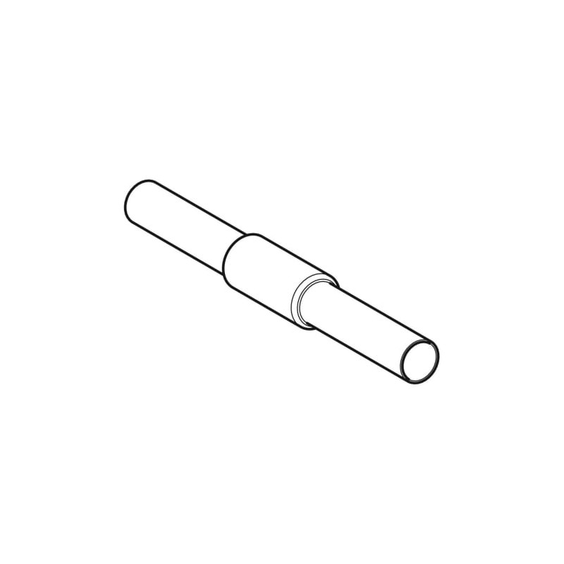 Traversée de cloison étanche et de plafond Mapress Acier Inox avec deux tubes d'emboîtement