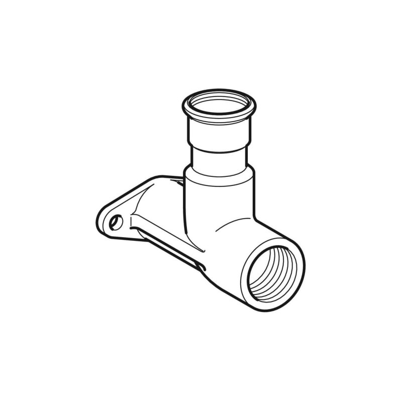 Raccord coudé 90 Mapress Acier Inox déporté