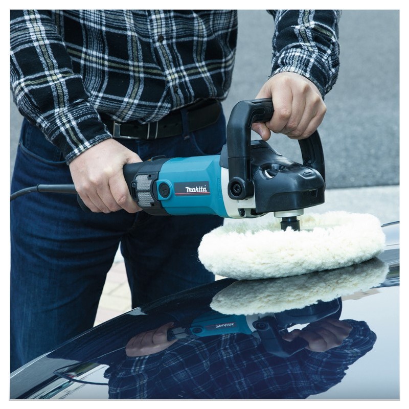 PONCEUSE POLISSEUSE À DISQUE 220 V 1200 W Ø 180 MM (KIT D'ACCESSOIRES)