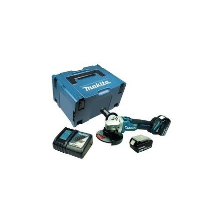 MEULEUSE Ø 125 MM 18 V LI-ION 5 AH (1 MAKPAC + 2 BATTERIES + 1 CHARGEUR)