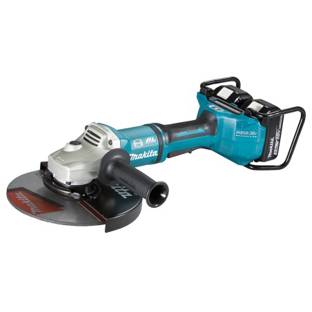 MEULEUSE Ø 230 MM 36 V  2 X 18 V LI-ION 5 AH (2 BATTERIES + 1 CHARGEUR)
