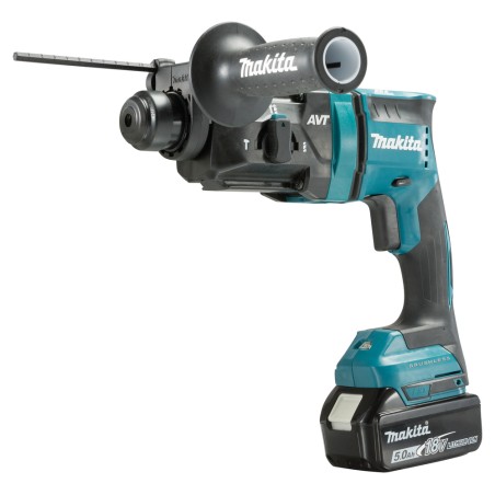PERFO-BURINEUR SDS-PLUS 18 V LI-ION 5 AH 18 MM (1 MAKPAC + 2 BATTERIES + 1 CHARGEUR + 1 JAUGE DE PROFONDEUR)