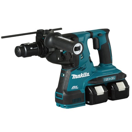 PERFO-BURINEUR SDS-PLUS 36 V  2 X 18 V LI-ION 5 AH 28 MM (1 MAKPAC + 2 BATTERIES + 1 CHARGEUR + KIT ACCESSOIRES)