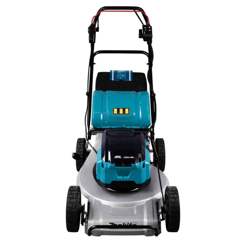 TONDEUSE AUTO-TRACTÉE 36 V  2 X 18 V LI-ION 5 AH (4 BATTERIES + 1 CHARGEUR + 1 LAME DE TONDEUSE A GAZON 530MM)