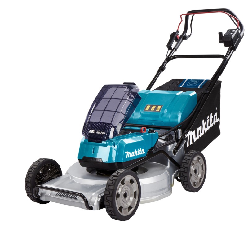 TONDEUSE AUTO-TRACTÉE 36 V  2 X 18 V LI-ION 5 AH (4 BATTERIES + 1 CHARGEUR + 1 LAME DE TONDEUSE A GAZON 530MM)