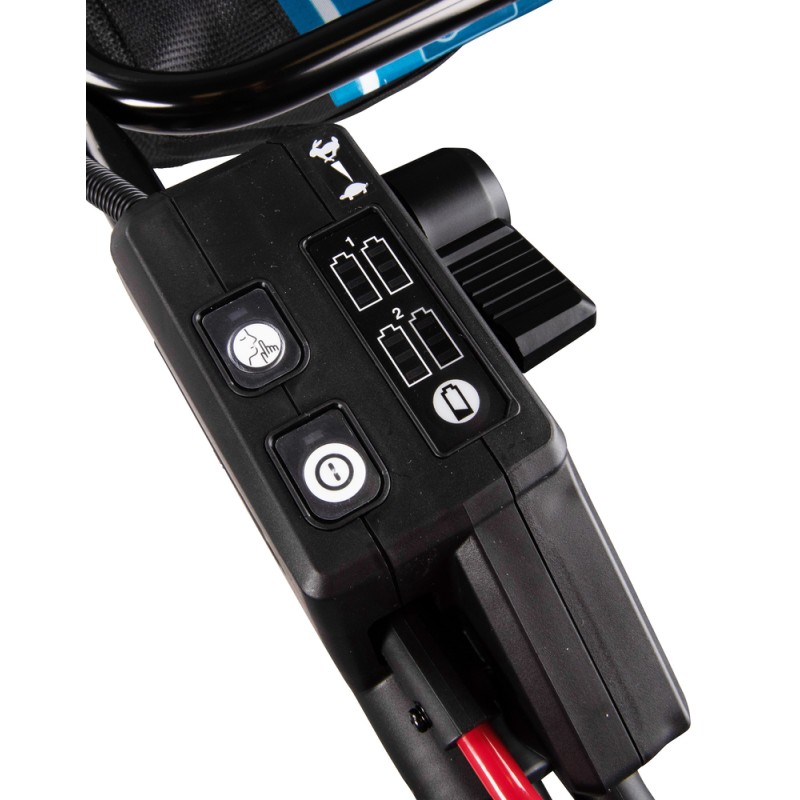 TONDEUSE AUTO-TRACTÉE 36 V  2 X 18 V LI-ION 5 AH (4 BATTERIES + 1 CHARGEUR + 1 LAME DE TONDEUSE A GAZON 530MM)