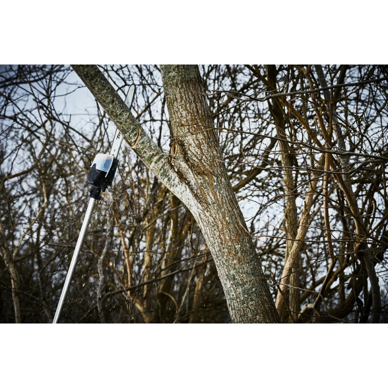 TRONCONNEUSE D'ELAGAGE SUR PERCHE 36 V  18X2V 30 CM (PRODUIT SEUL + KIT D'ACCESSOIRES)