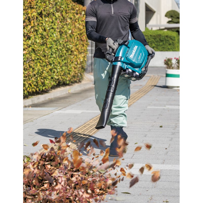 ASPIRATEUR SOUFFLEUR 36 V  2 X 18 V LI-ION 5 AH 33 MBAR (2 BATTERIES + 1 CHARGEUR)