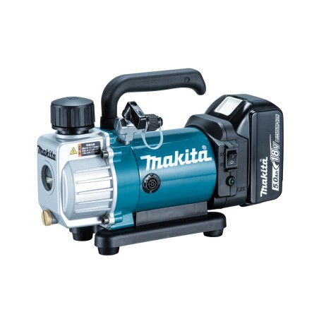POMPE A VIDE 18 V LI-ION 5 AH 50 L/MIN 20 PA 150 MICRONS (1 ETUI EN ALU + 1 BATTERIE + 1 CHARGEUR + KIT D'ACCESSOIRES)