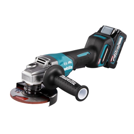 MEULEUSE Ø 125 MM 40 V MAX LI-ION XGT 4 AH (1 MAKPAC + 2 BATTERIES + 1 CHARGEUR + 1 MEULE DE BROYAGE 125x6MM WA36N METAL IN...
