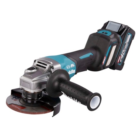 MEULEUSE Ø 125 MM 40 V MAX LI-ION XGT 4 AH (1 MAKPAC + 2 BATTERIES + 1 CHARGEUR + 1 GRIP 36 COMPLETE + 1 COUVERCLE BATTERIE...