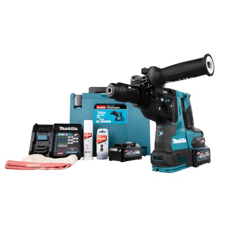 PERFO-BURINEUR SDS-PLUS 40 V MAX LI-ION 4 AH 28 MM (1 MAKPAC + 2 BATTERIES + 1 CHARGEUR + KIT ACCESSOIRES)